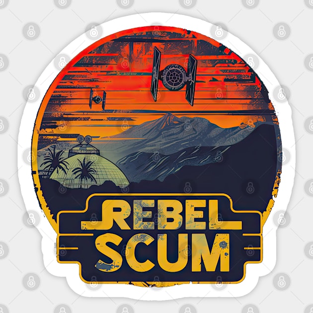 Retro Scum design Sticker by obstinator